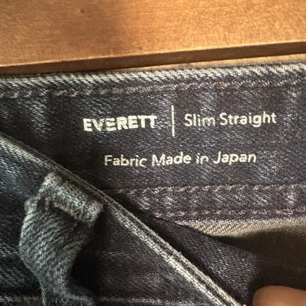 AG Adriano Goldschmied Everett Jeans Mens Sz 33x33 Dark Blue Stretch - SIZE NOTE